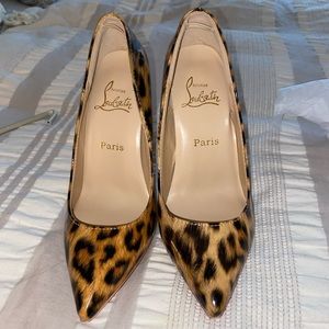 Christian Louboutin Leopard. Eur 38 US 7